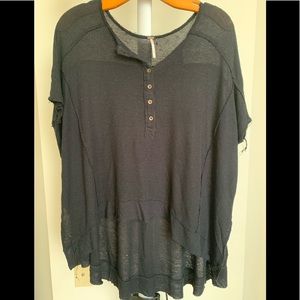 Free People Short Sleeve Top